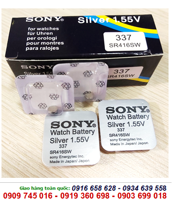 Pin đồng hồ đeo tay 1,55v Silver Oxide Sony SR416SW - 337 chính hãng Sony Nhật thay pin đồng hồ các loại